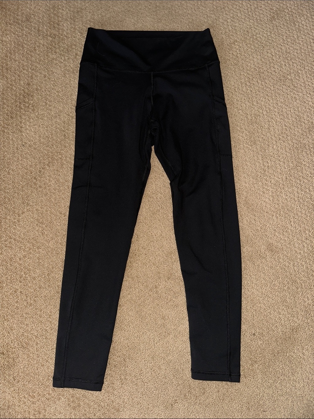 aerie Black High-Waist Leggings with Side Pockets